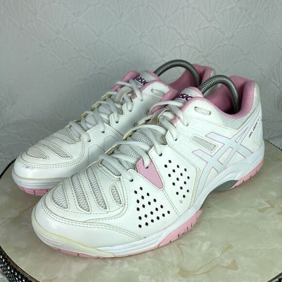 ASICS Gel-Dedicate 4 Comfort Running Shoes Sz 10 White Walking Athletic Sneakers - Picture 5 of 12